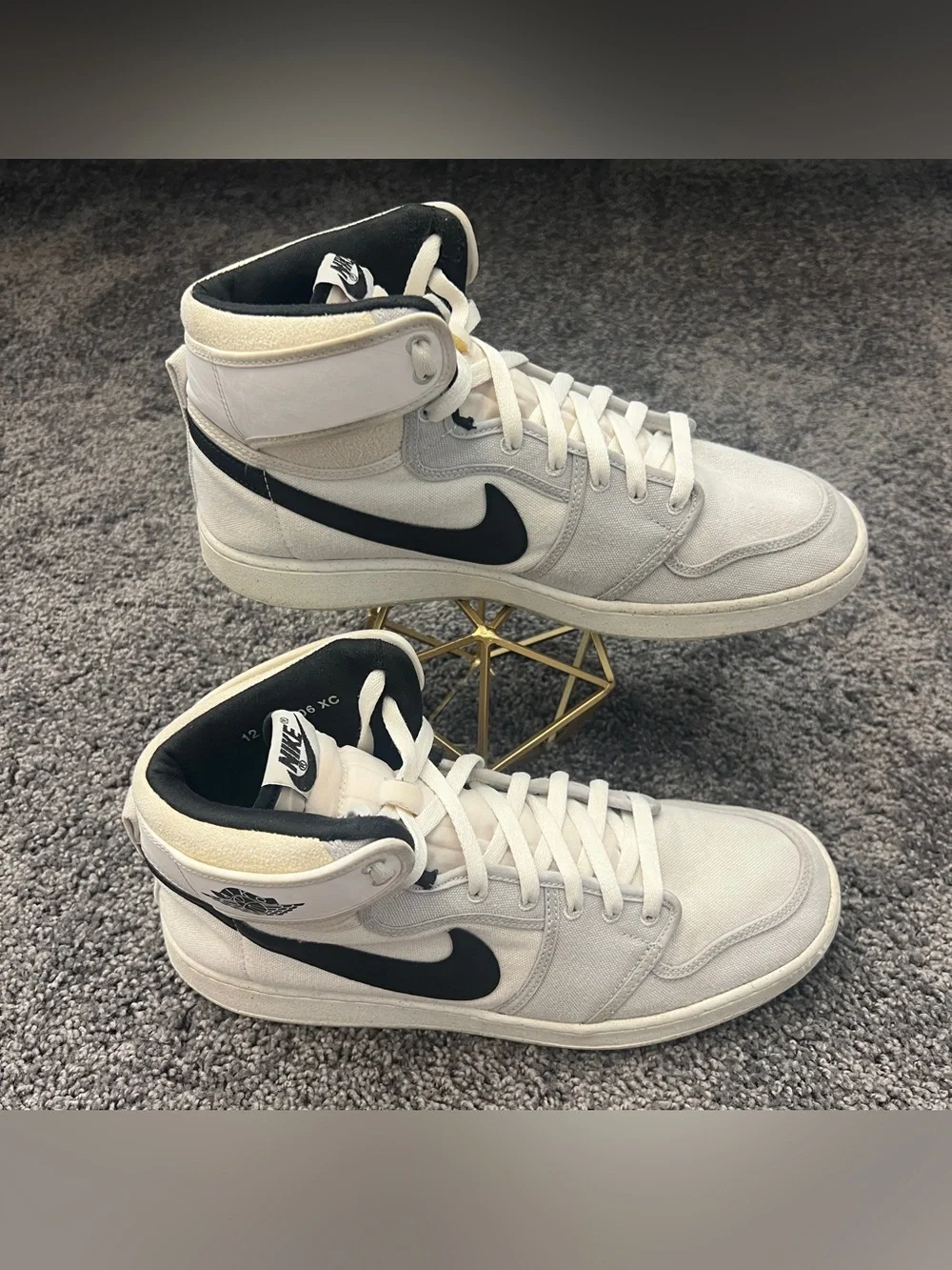 Jordan 1 Retro AJKO Shoes Men’s Size 12 White Black Grey Fog Sail DO5047-100